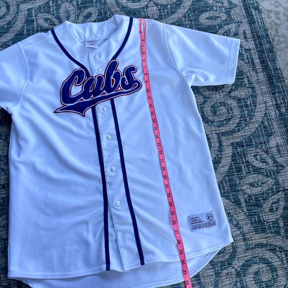 VINTAGE Chicago Cubs MLB True Fan Series Pinstripe Baseball Men's Jersey Size L - Picture 5 of 7